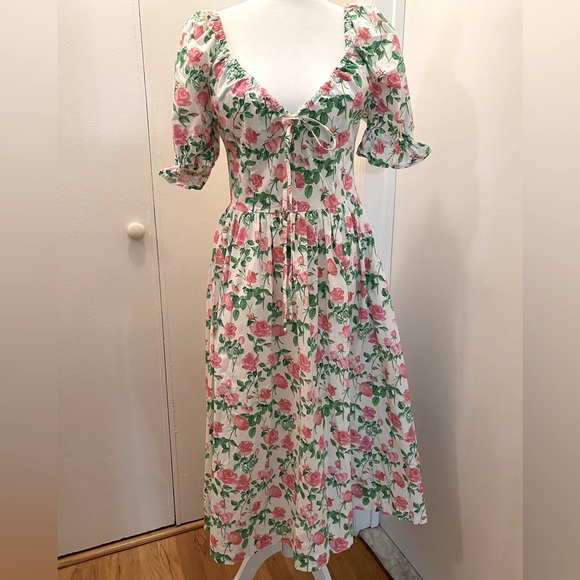 Hill House Pink and White Smocked Sundress - Picture 5 of 5